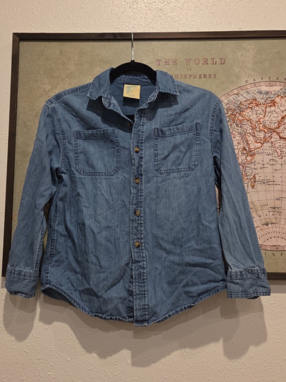 Denim Button Down Shirt / 10-12